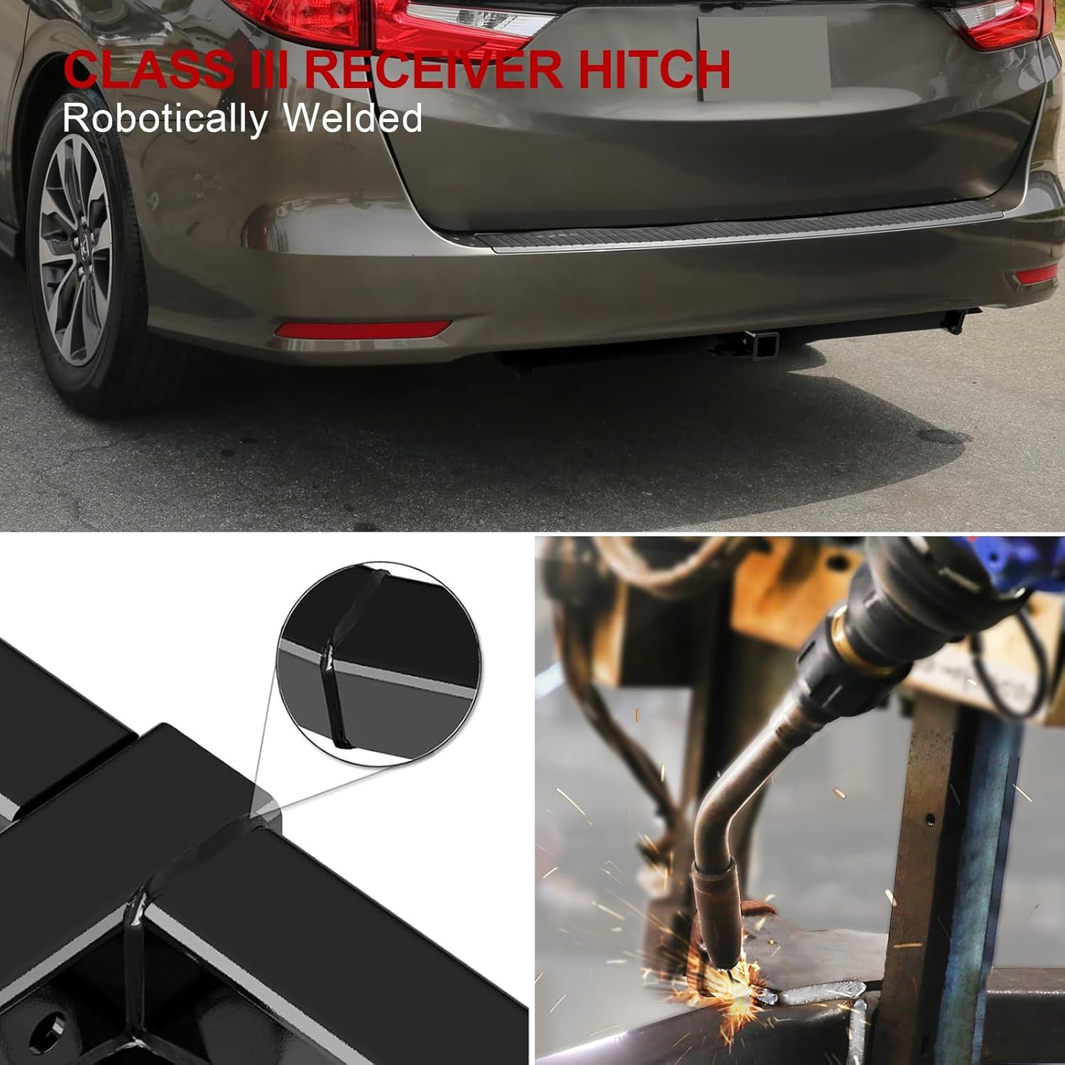APS Rear Towing Hitch Receiver, Class 3 Trailer Hitch Compatible with Honda Odyssey 2018-2026