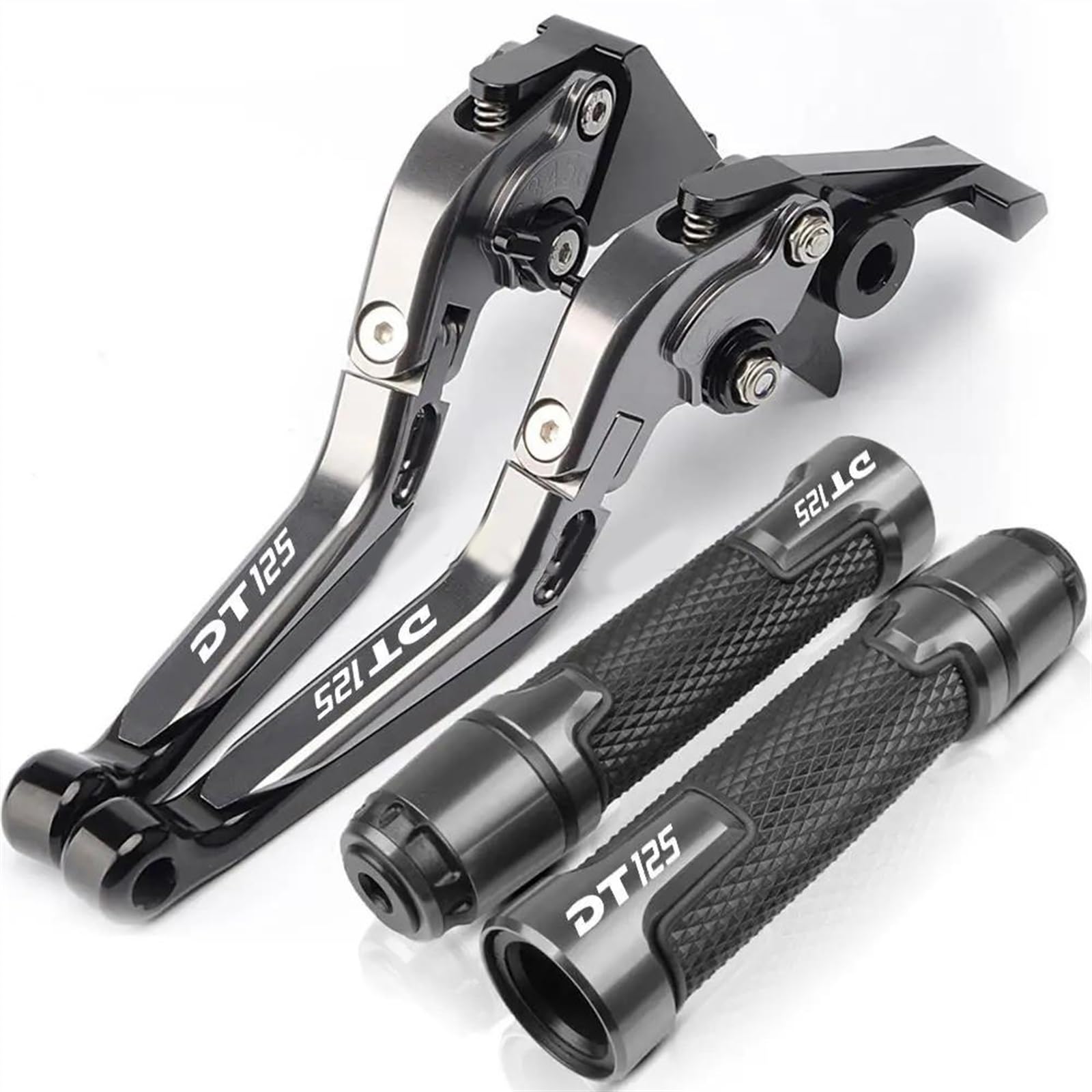 Levier d'embrayage de frein réglable Yamaha DT125 2006 et poignées boutons de guidon moto P