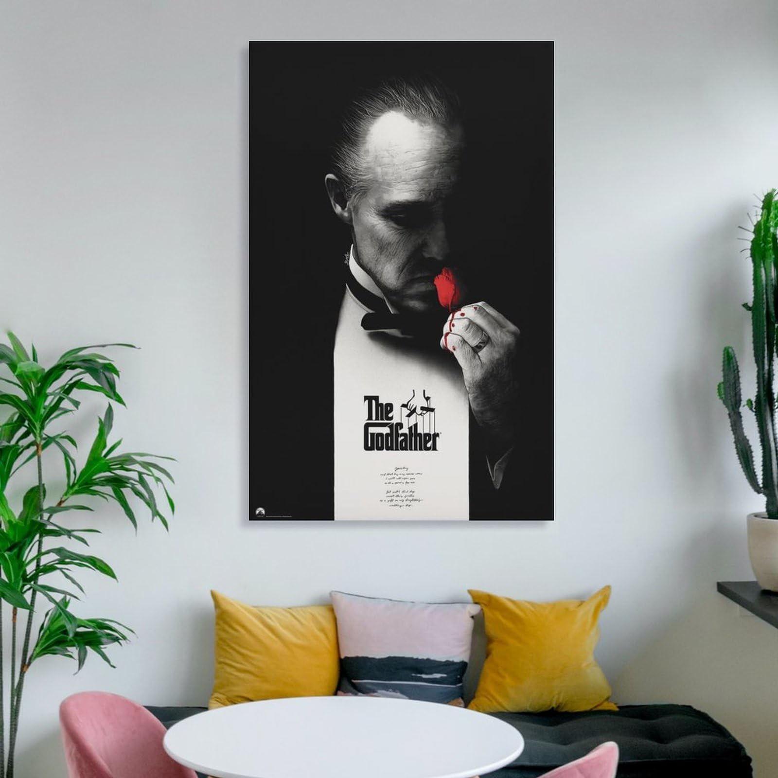 Poster Du Film Le Parrain (28) - U0152uvres D'art Cool - Art Mural - Impressions Sur Toile à Suspendre - 60 X 90 Cm