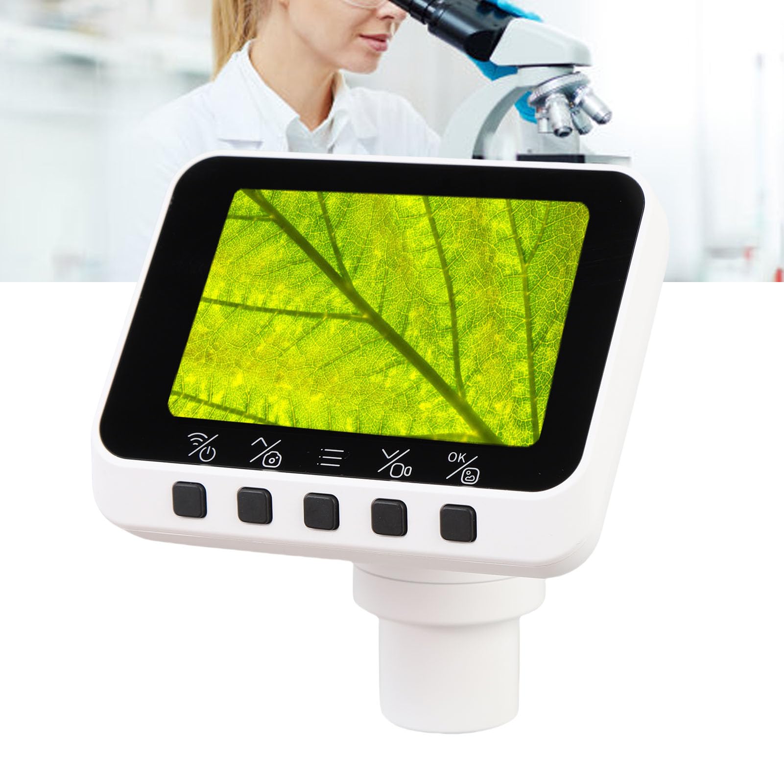 Oculare WiFi Portatile con Schermo da 2,8 Pollici per | Fotocamera HD da 2 MP per Registrazione Video 1080P, Interfaccia per Telescopio da 1,25/0,965 Pollici, Connettore per
