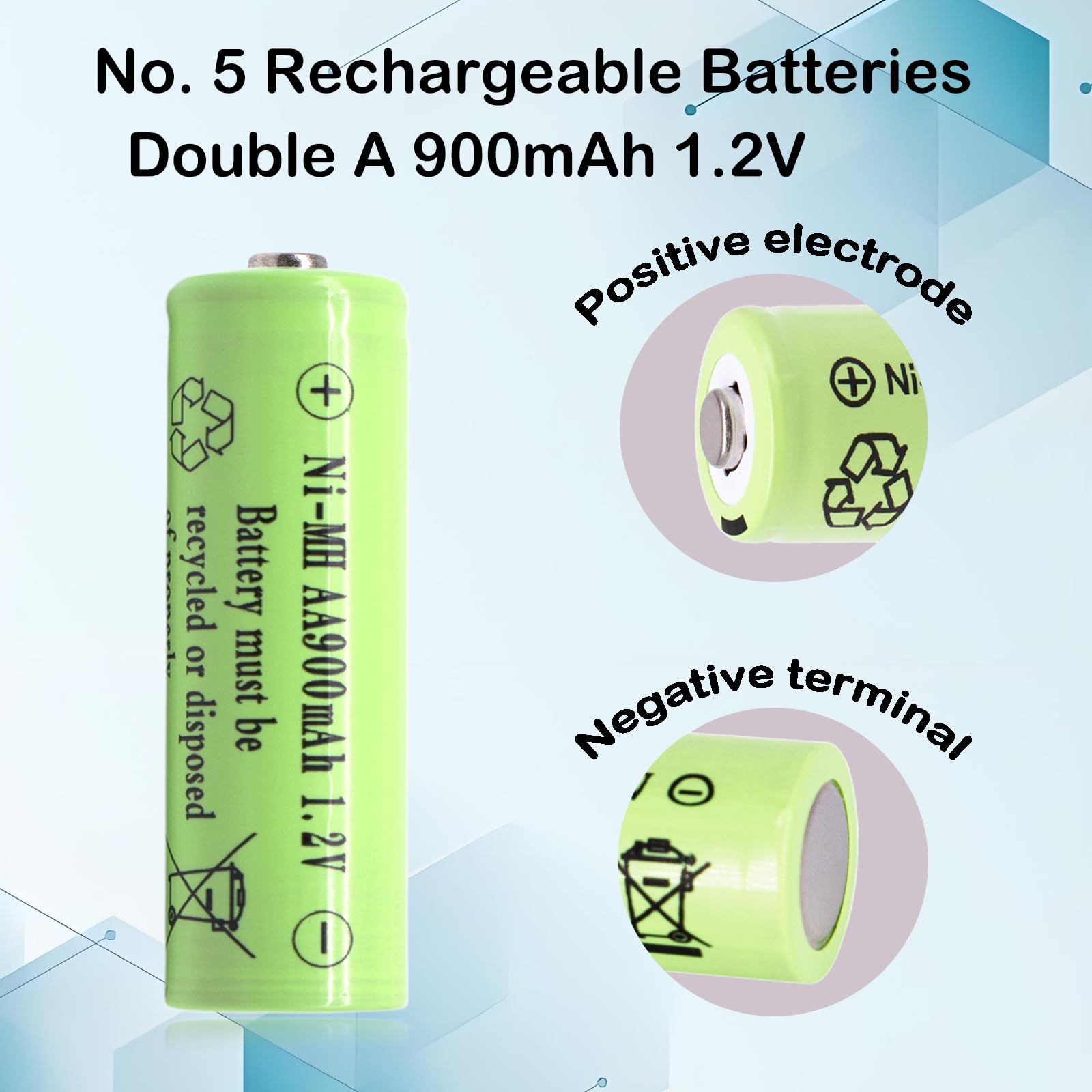 CICMOD Batterie ricaricabili AA da 1,2 V Ni-MH 2500 mAh, doppia batteria A, per luci solari da giardino all'aperto, confezione da 8 CICMOD Batterie ricaricabili AA da 1,2 V Ni-MH 2500 mAh, doppia batteria A, per luci solari da giardino all'aperto, confezione da 8
