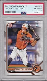 2022 Bowman Draft Jackson Holliday PSA 10 Gem Mint Rookie RC