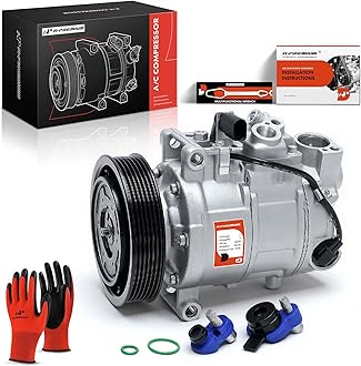 A-Premium Air Conditioner AC Compressor with Clutch Compatible with Audi A6 2006-2011, A6 Quattro, Q5 2009-2012, S4 S5 3.0L 2010-2012
