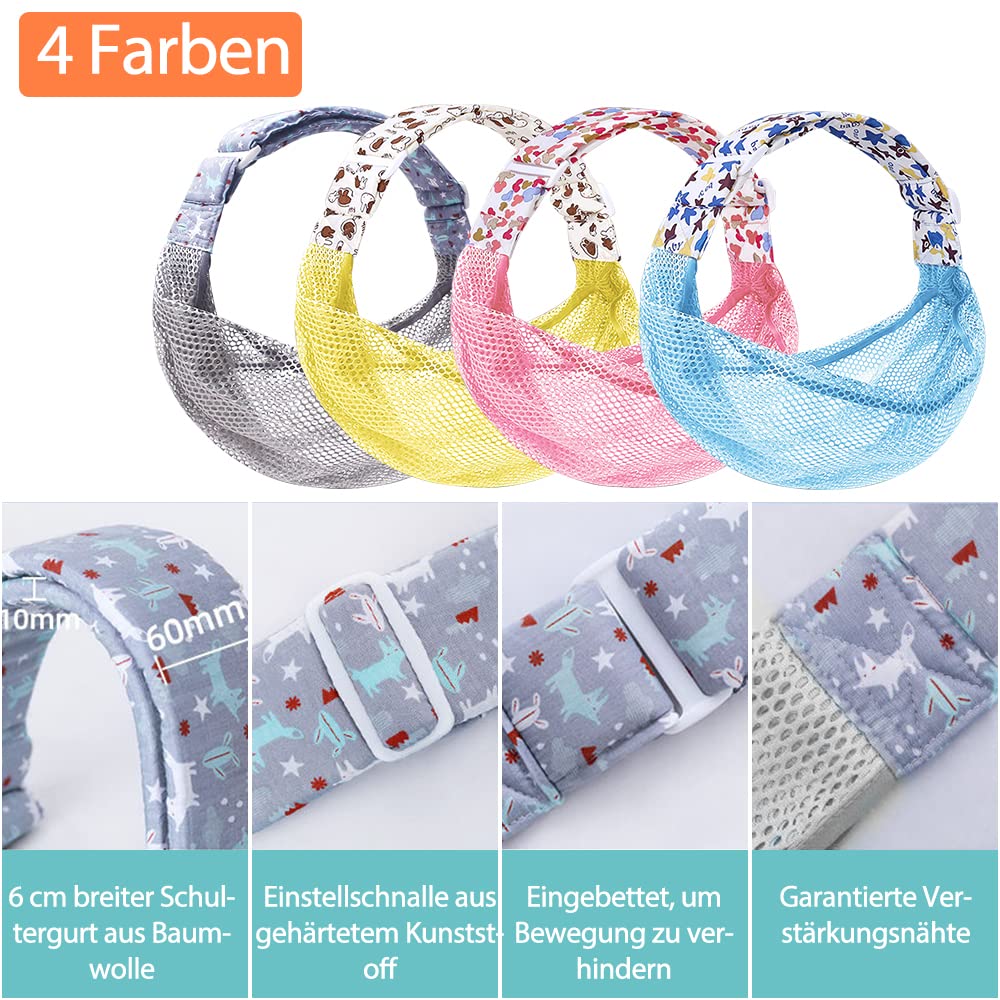 Fascia traspirante per il trasporto del bebè, regolabile, ad asciugatura rapida, tessuto a rete 3D, spallacci spessi, elastico per l'estate, la piscina, la spiaggia (blu)