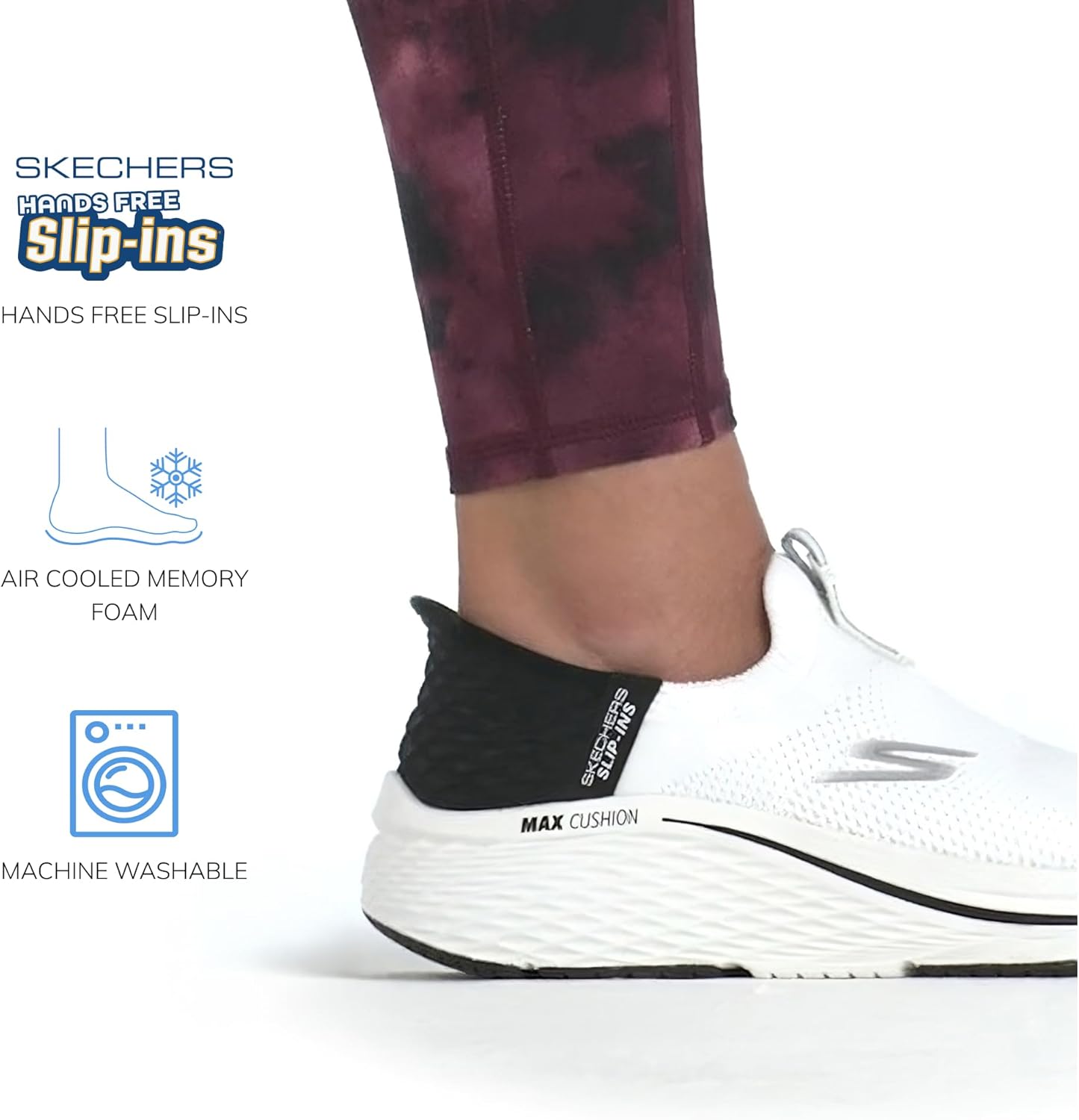 Skechers Womens Max Cushioning Elite 2.0 Eternal Hands Free Slip-ins Sneaker - Image 5