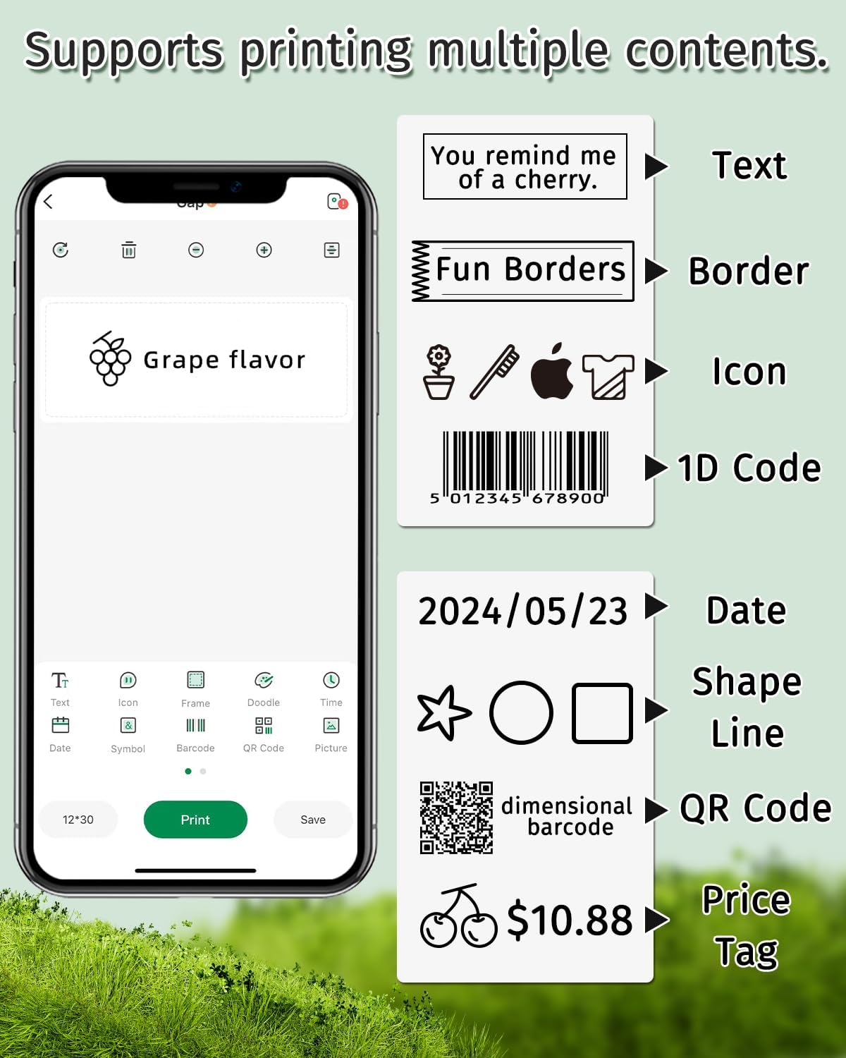 iEager M110 Thermal Labels, 1.97"x3.15" (50x80mm) Thermal Stickers Self-Adhesive Label for M120/M110/M110s/M200/M220 Label Maker, 90 Labels/Roll, Set of 2, White - Image 6