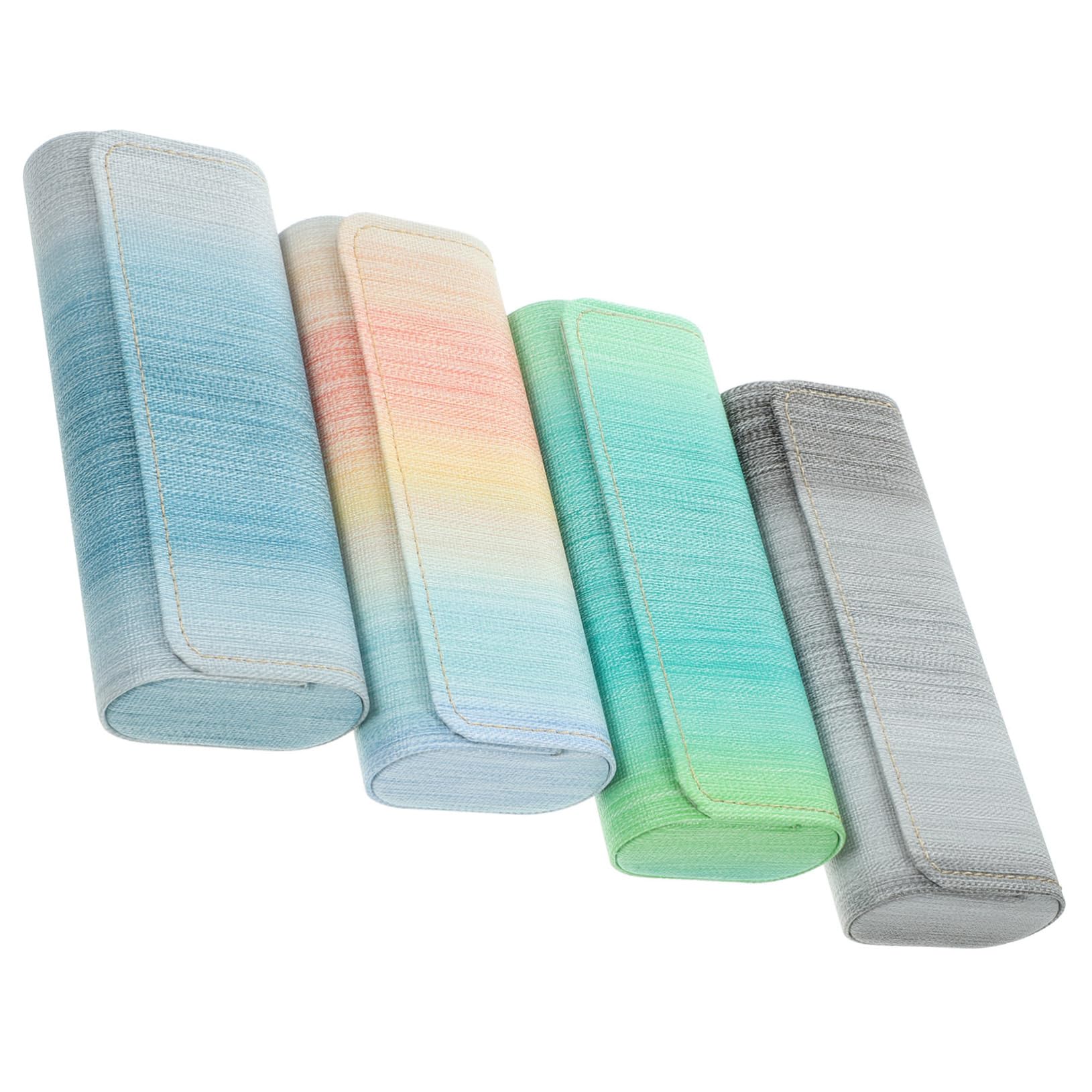 12piezas Estuche De Gafas Portátil De Pu Organizador De Gafas y Ópticas Protección Contra Arañazos y Daños Para