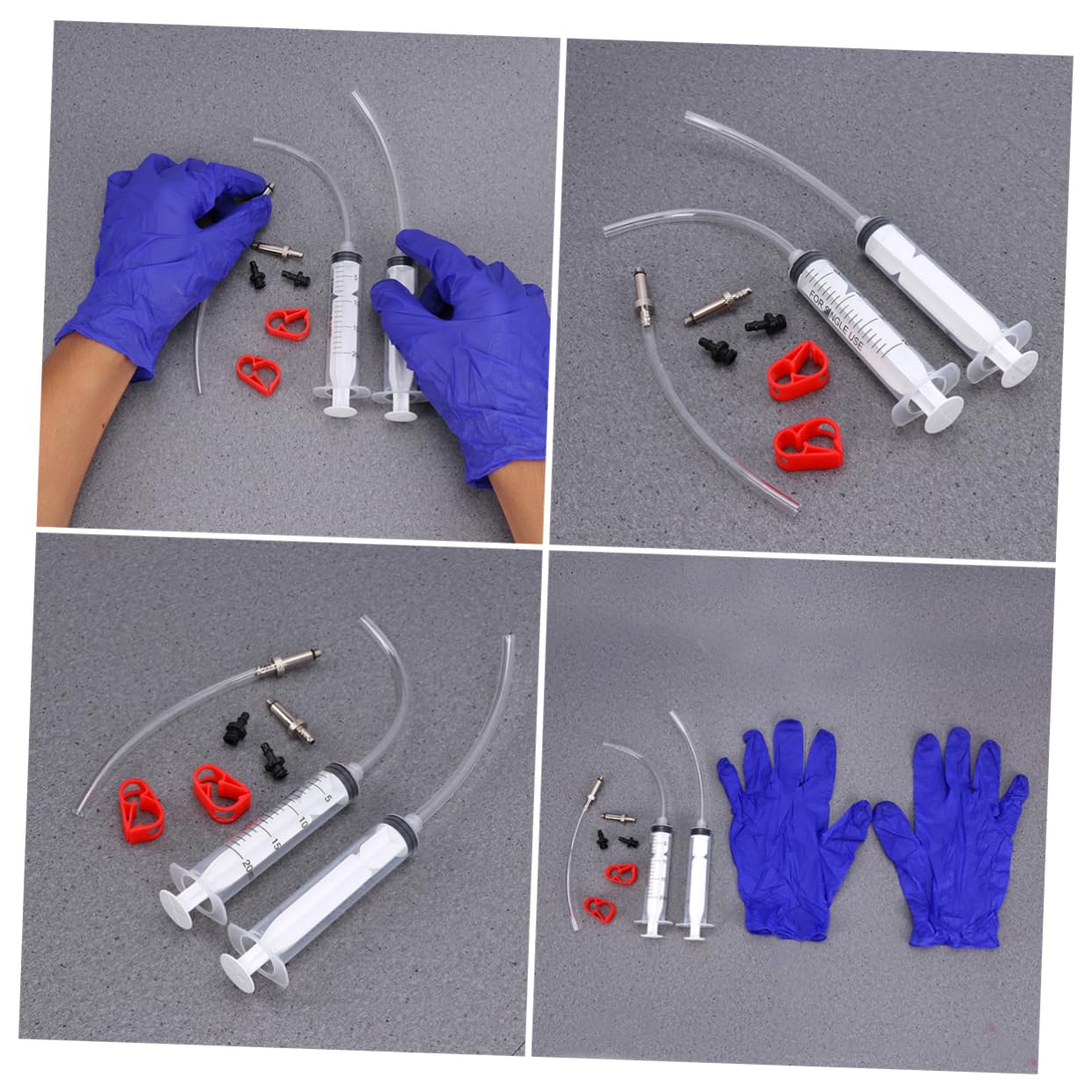 Kisangel Herramienta De Inyección De para Frenos De Disco Herramienta De Llenado De Kit De Purga De Frenos De Bicicleta Kit De Purga De Frenos De Disco