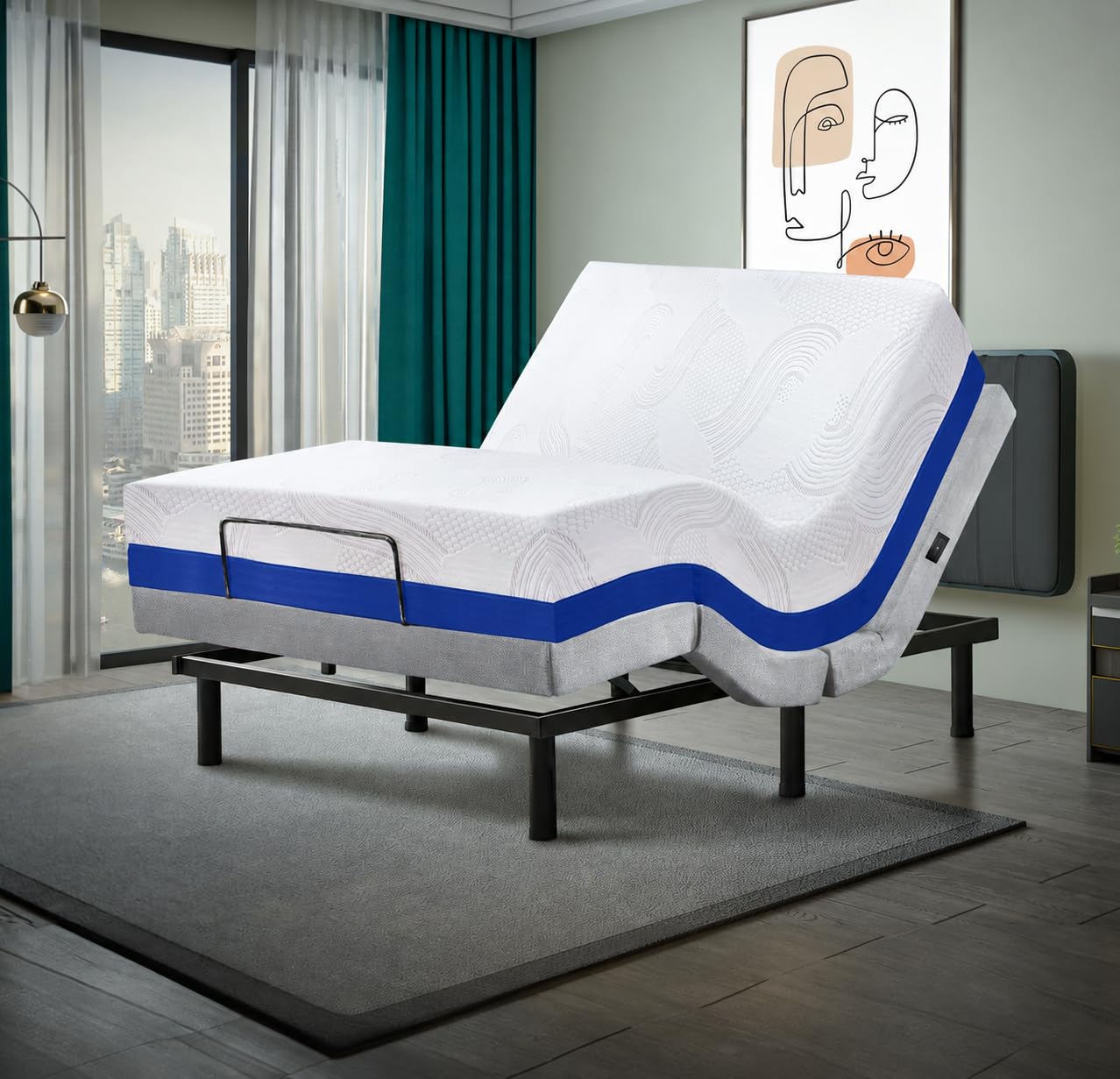 Irvine Home Collection California King Adjustable Bed