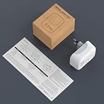 VYLEE Travel Plug Adapter, International Plug Adapter with 4 AC Outlets 2 USB Ports (2 USB C Port), Type C Power Adaptor Charger for the US to Most of Europe Iceland Spain Italy France Germany