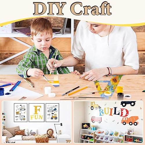 Miniatura 2 de HEKOOLA Letras de madera grandes de 12 pulgadas y pequeñas letras de madera de 6 pulgadas para manualidades decoración de pared letras de madera sin