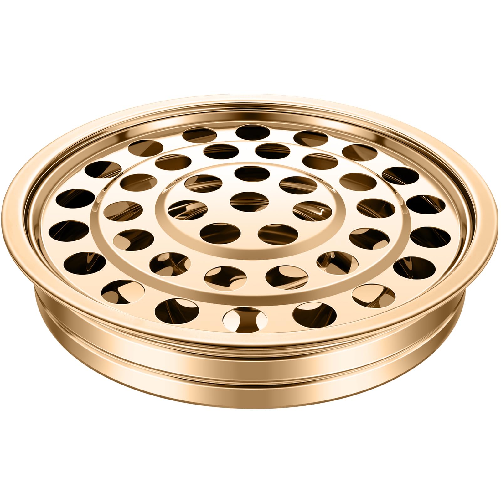 Suzile Communion Trays for Churches - Silver & Stainless Steel Communion Set with Plates, Tray, Ware & Lid (Gold)