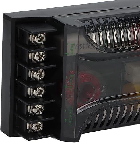 Miniatura 8 de 2 piezas de audio para automóvil, cruce de audio para automóvil, protección contra sobrecorriente universal de disipación de calor, divisor de