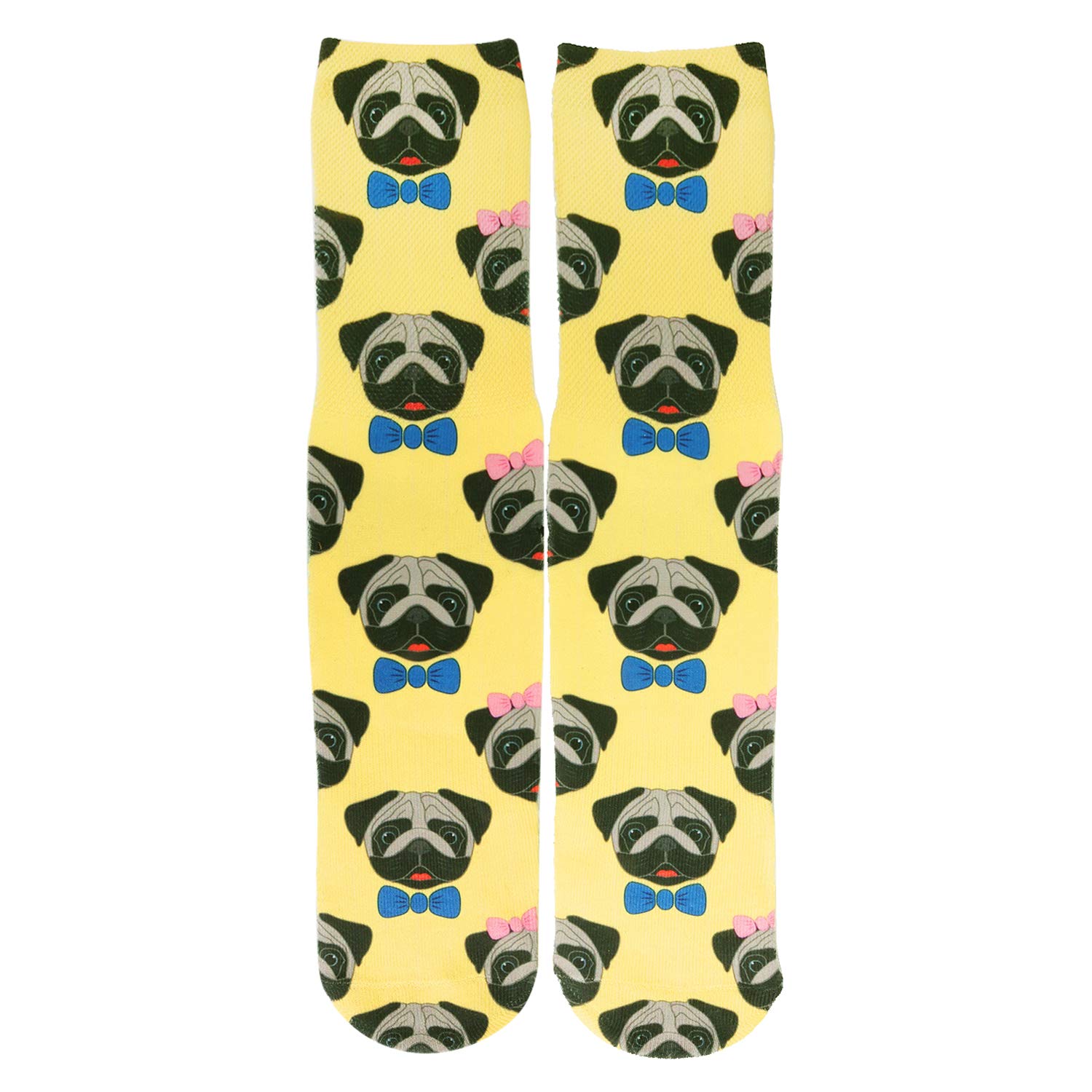 Mens 3D Print Pattern Cool Design Crazy Fun Funky Athletic Sports Crew Socks