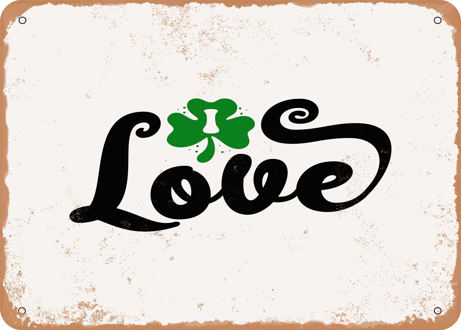 Metal Sign - I Love - Vintage Look Sign home decor