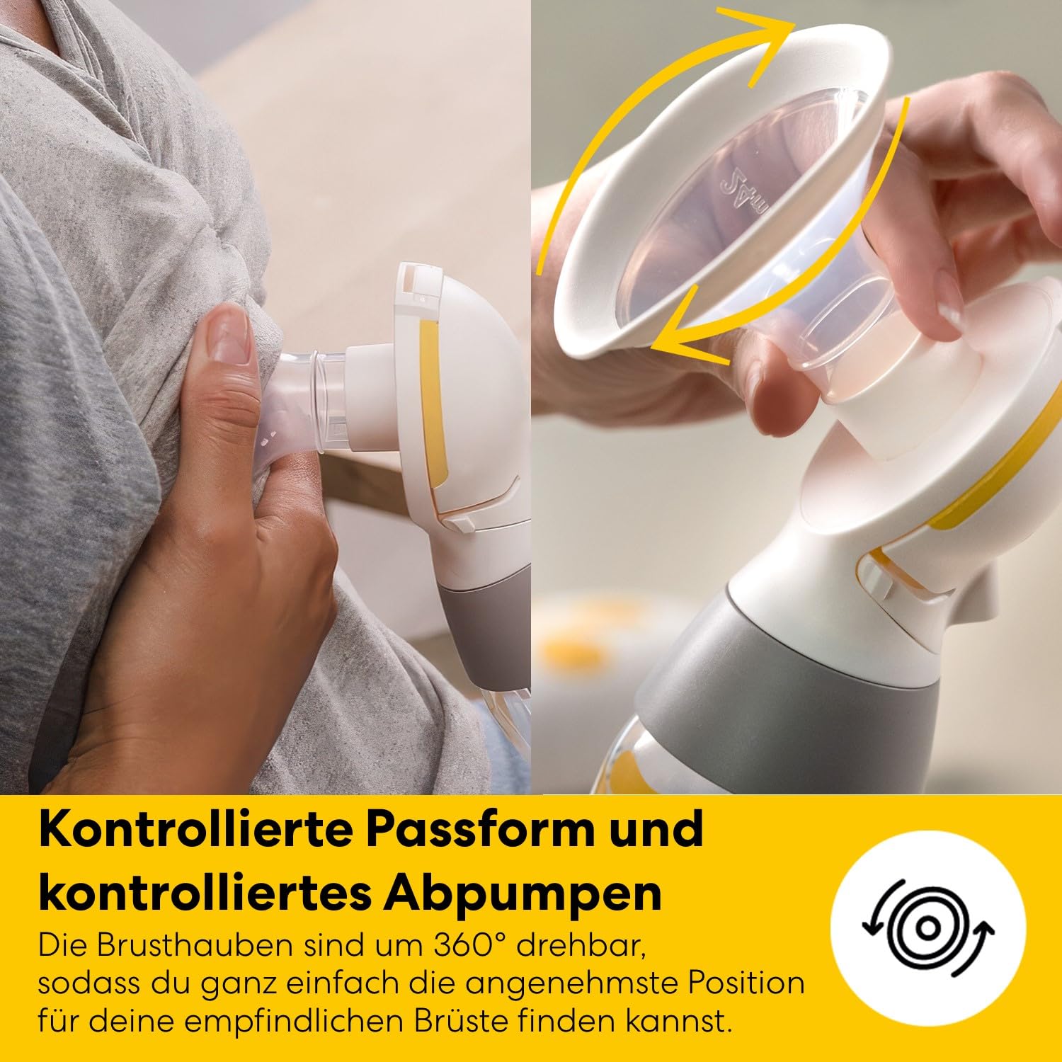 Medela Freestyle Mini Classic Doppelmilchpumpe mit wiederaufladbarem Akku.