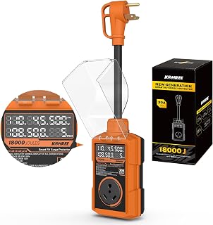 Kohree RV Surge Protector 30 Amp, Power Surge Voltage Protection 18000J