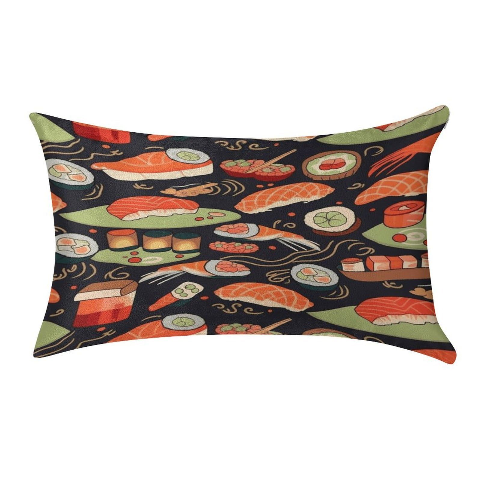 Fekiloot Style Japanese Sushi Shrimp Pillow Covers Home Decor Pillow Cases