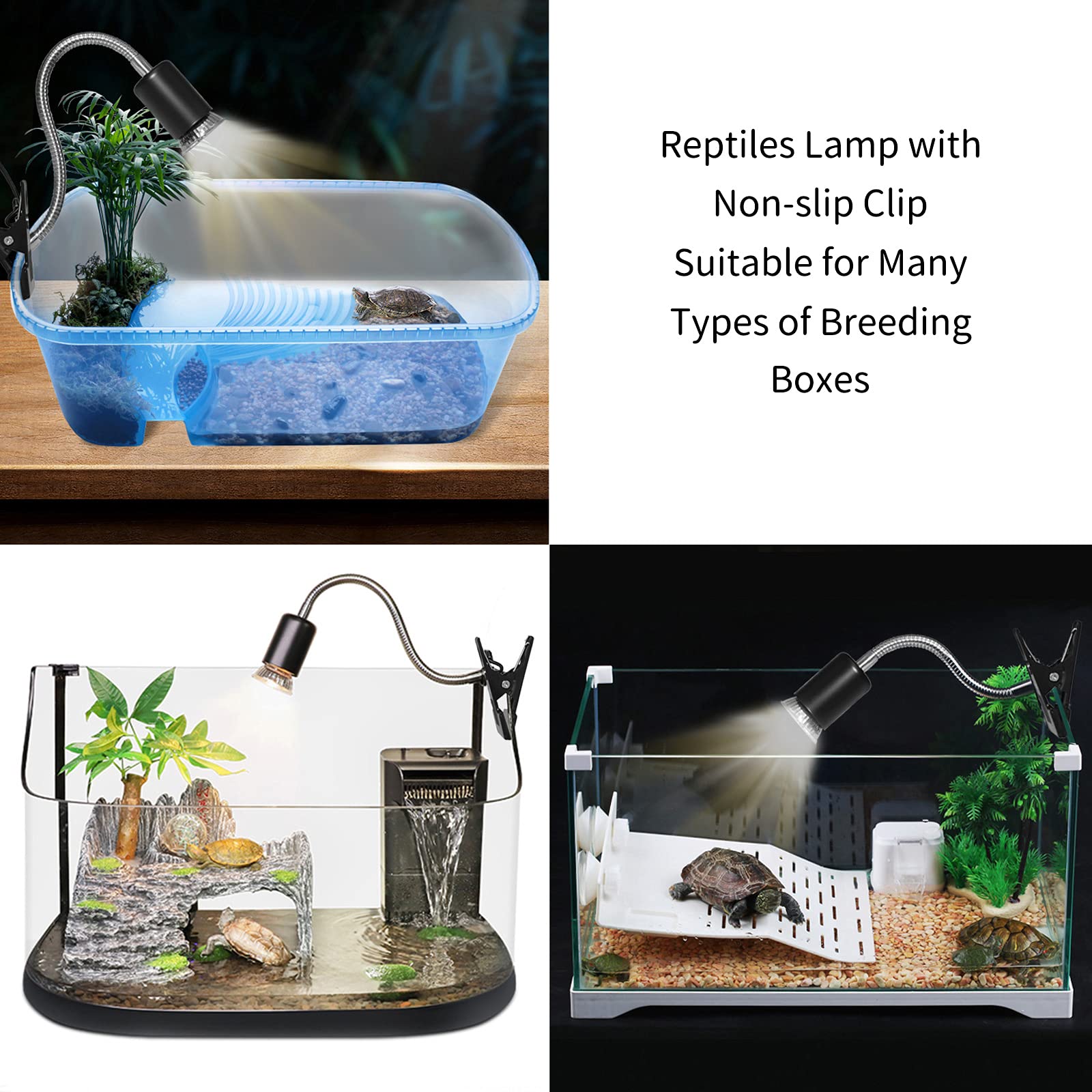 HeatingLux E27 Terrarium Warmtelamp – 50W – UVA/UVB – Dimbaar – 4 Stuks – Voor Schildpadden, Slangen & Hagedissen – 220-240V