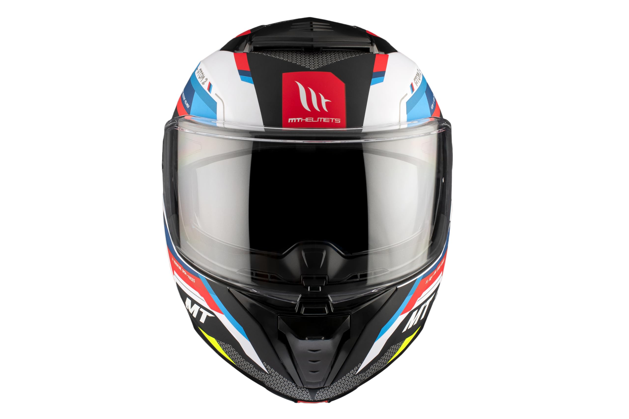 MT Helmets Atom 2 SV, Casco moto Modular Flip-Up, Visor Solar Retráctil, Interior Lavable, Preparado Intercomunicador UCS, Bloqueo frontal, Visor con posición Ventilación, Homologado ECE 22.06 & DOT