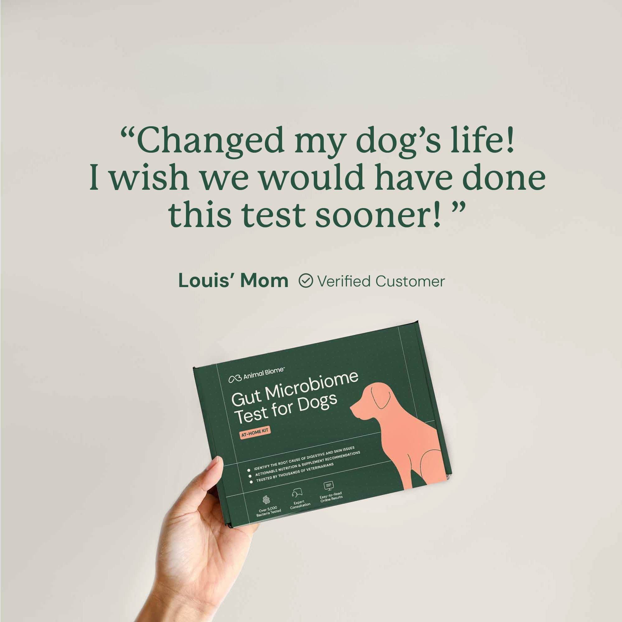AnimalBiome DoggyBiome - Kit di test per probiotici per cani