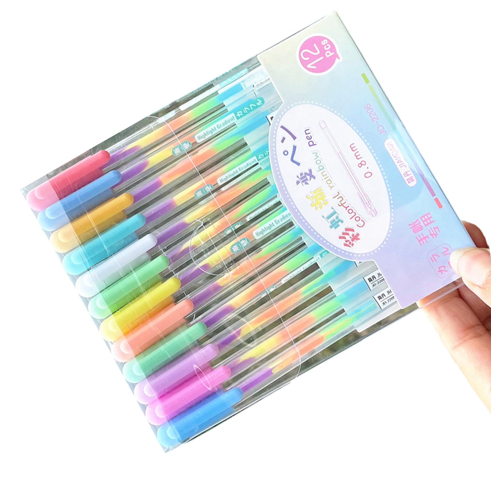 HPiano Lot de 12 stylos à bille de fleurs Couleur aléatoire Fleur aléatoire 0,38 mm Noir Feuille de stylo gel encre Stylo scolaire Fournitures de bureau