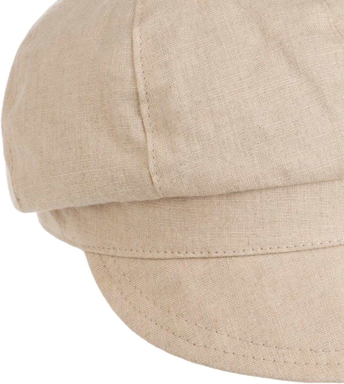 Lipodo Millefleurs Reversible Newsboy Cap Floral Solid 100% Linen 100% Cotton Women Summer
