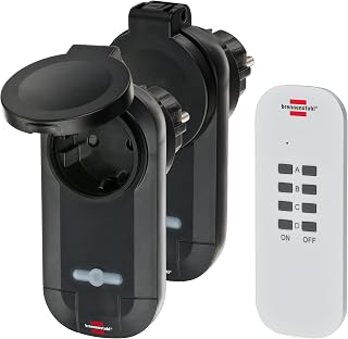 Brennenstuhl Funkschalt-Set RC CE1 0201, 2er Funksteckdosen Set