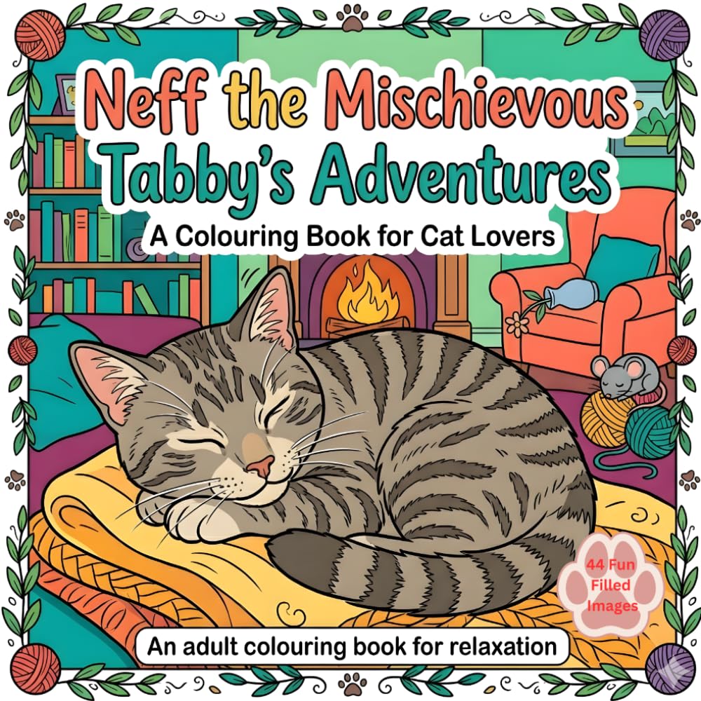 Neff The Mischievous Tabby's Adventures: A Colouring Book for Cat Lovers