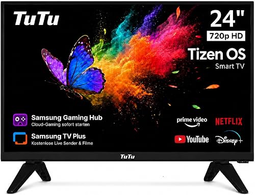 TuTu TU24Q1H-T8 Smart TV 24 Pouces (60 cm), sans Bord Con…