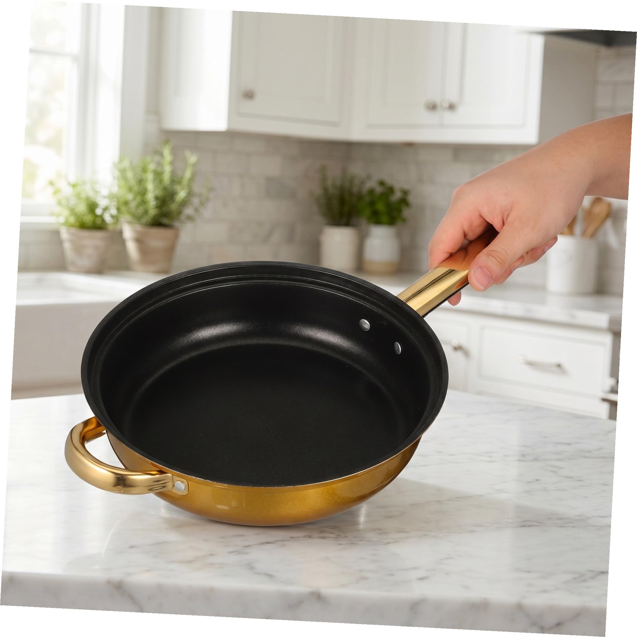 INOOMP Set Pentole 6 Pezzi in Acciaio Inox Nero per Cucina Moderna | Pentolame Leggero e Multifunzione, Adatto a Bollitura e Cottura, Stile Moderno