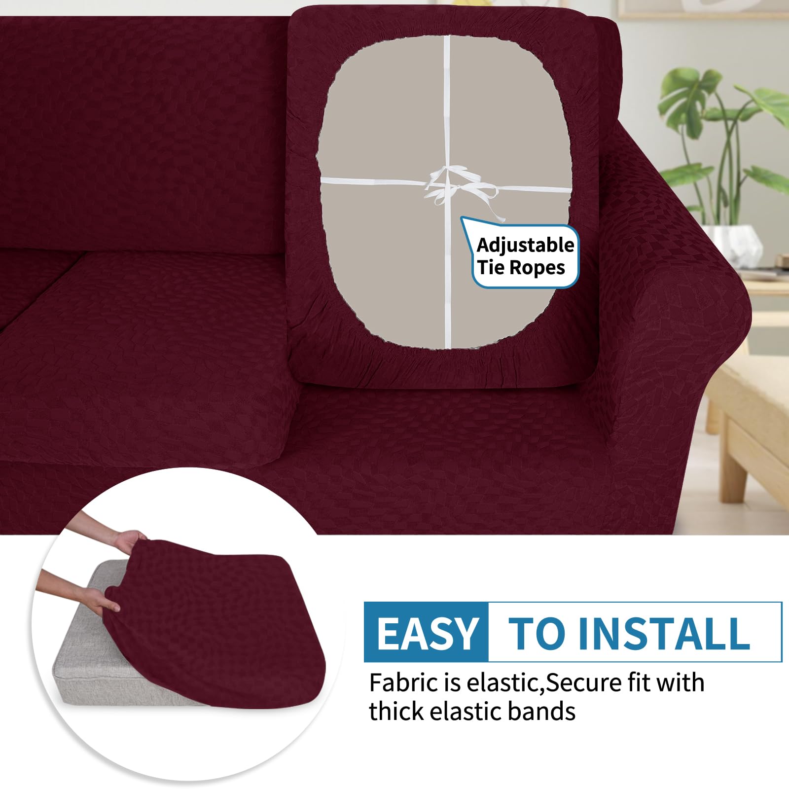 Ystyle Copriseduta Divano Elasticizzato - Copricuscini Antiscivolo Per Divano, 1 Posto, Turchese