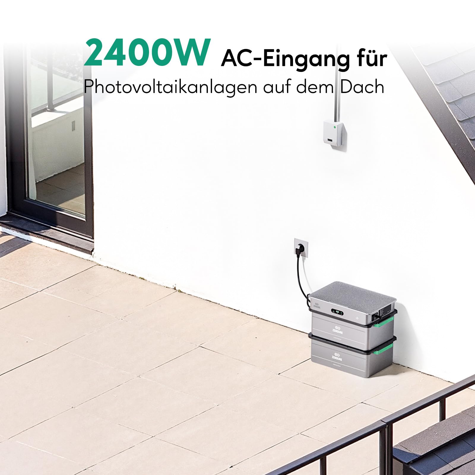 Zendure SolarFlow AB3000X, 2880Wh LFP4, 17,28 kWh Erweiterbare Kapazität max., Selbsterhitzende Funktion, Aerosol-Feuerlöschsystem, IP65, Einfache Installation, Verwendung mit SolarFlow 2400 AC