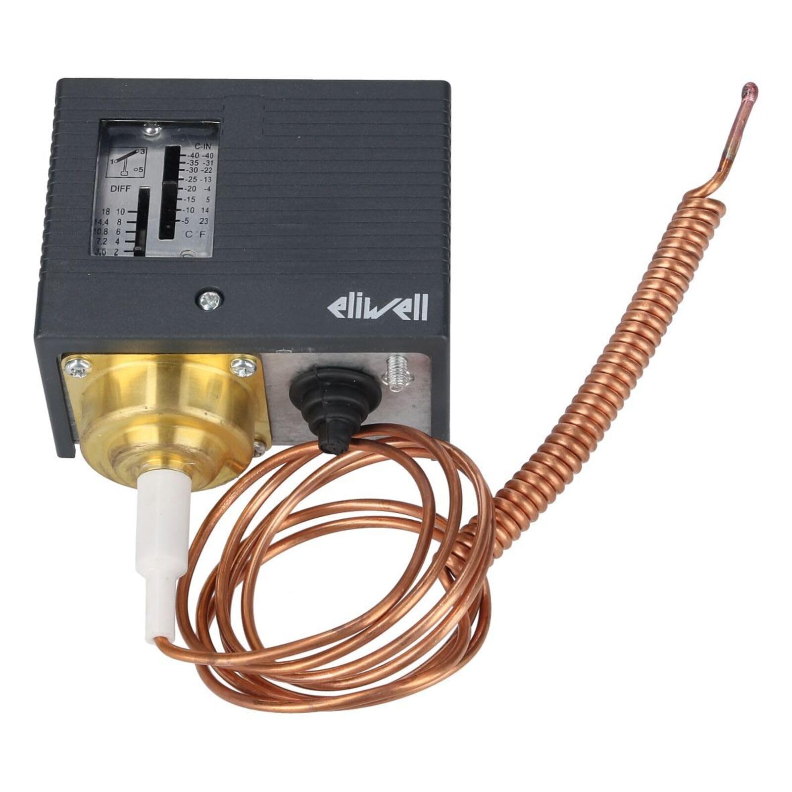 LUTH Premium Profi Parts Termostato de ambiente compatible con Eliwell D16t05aat2s200 para temperatura ambiente y refrigeración comercial