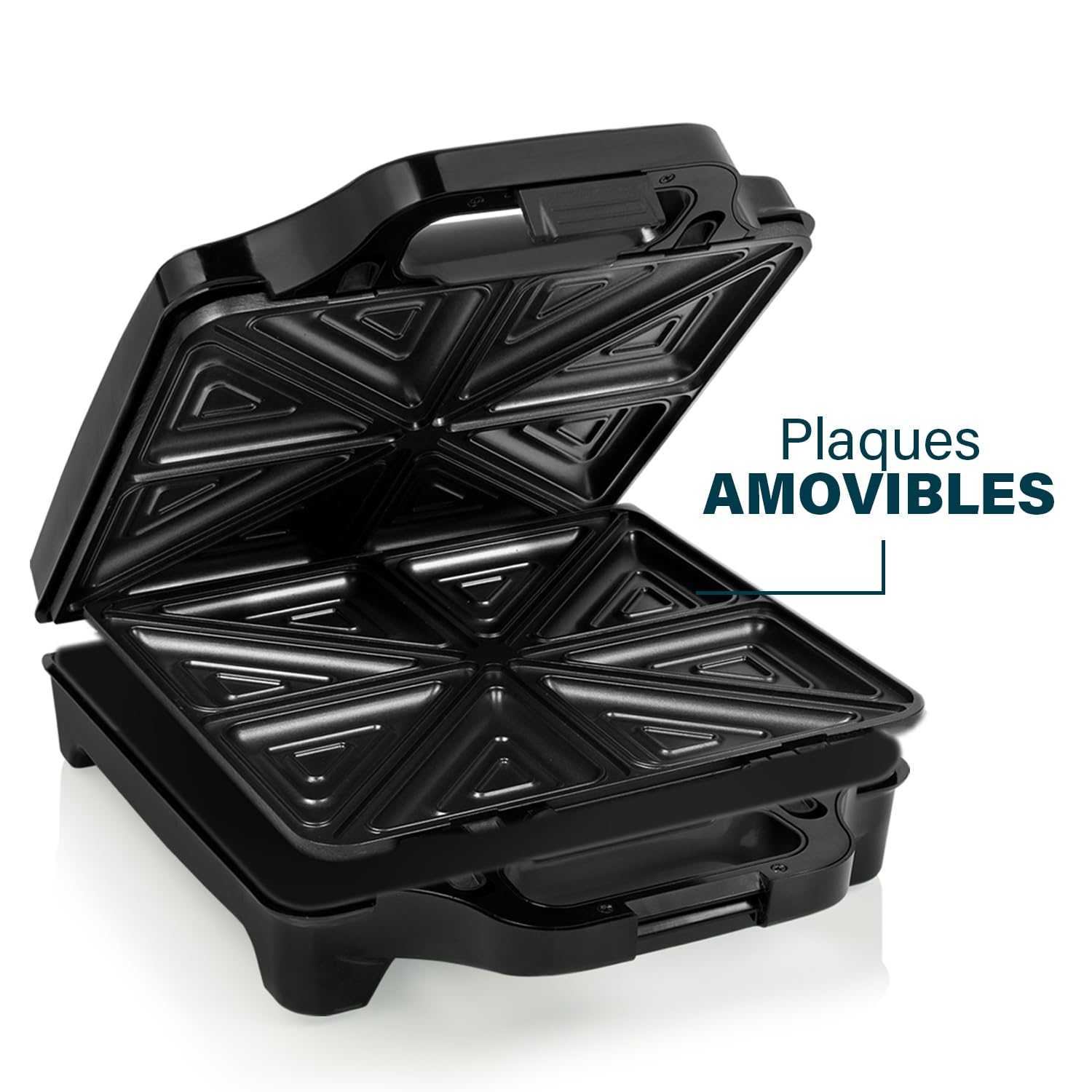 Appareil à croque-monsieur Princess Supreme XXL - Pour 4 sandwiches - Surface de cuisson 27,8 x 25,6 cm - 1 600 W