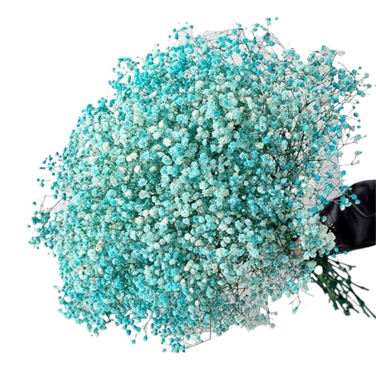 LuoAXINN Artificial Flower Branches Artificial Flowers Flower Bouquets For Wedding Decoration(SKY BLUE,50g)