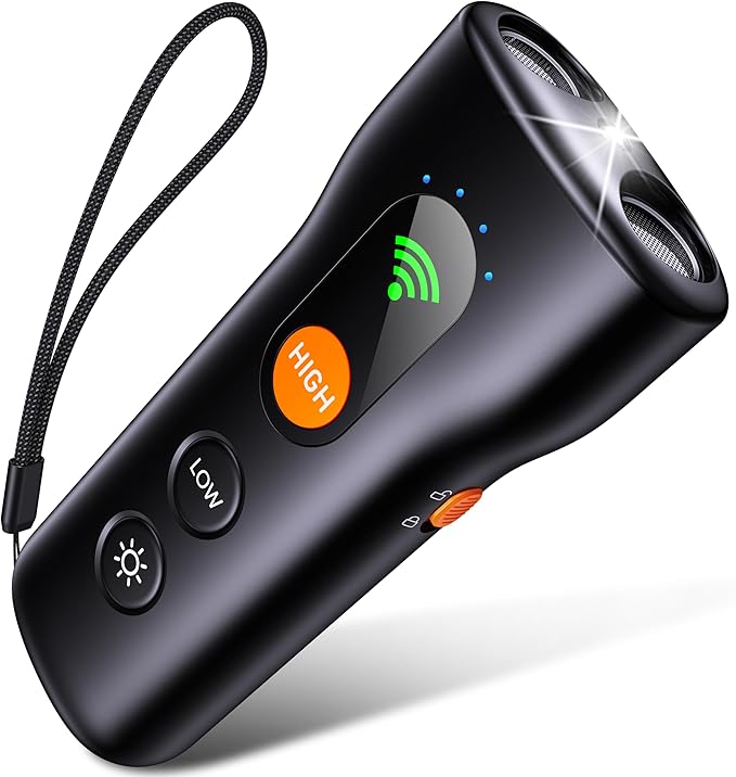 Rechargeable Ultrasonic Dog Bark Control with 50ft Range