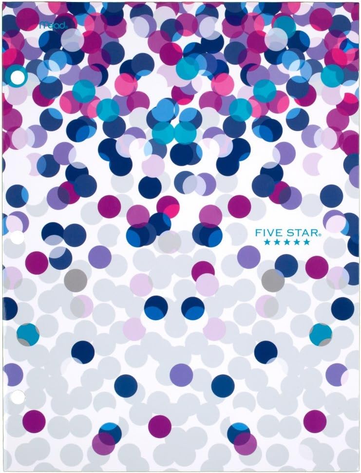 Five Star Style 4-Pocket Paper Folder, Assorted Designs, 6 Pack (73077)