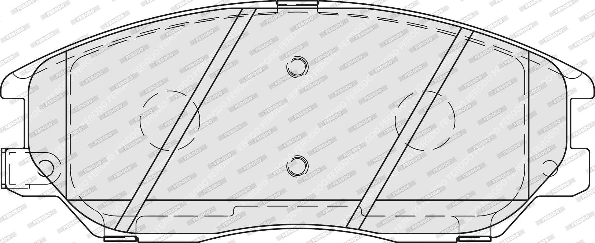 FERODO BRAKE PADS | FDB1999 | FRONT | FOR HYUNDAI EQUUS/CENTENNIAL 1999-2009 | OE-MATCHING QUALITY | ECO-FRICTION FUSE+ TECHNOLOGY