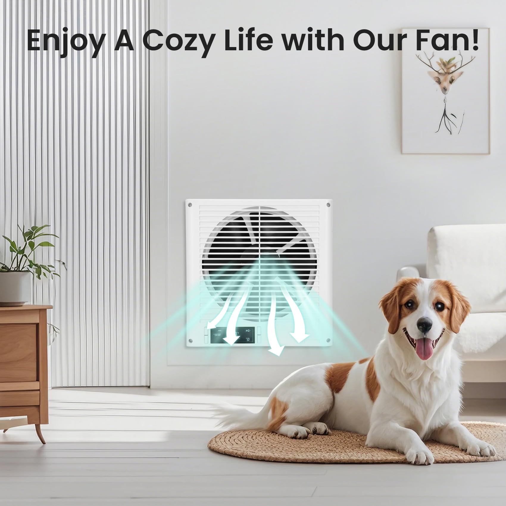 Amazon.com: Room to Room Fan 8 in, In-Wall Vent Fans, Quiet