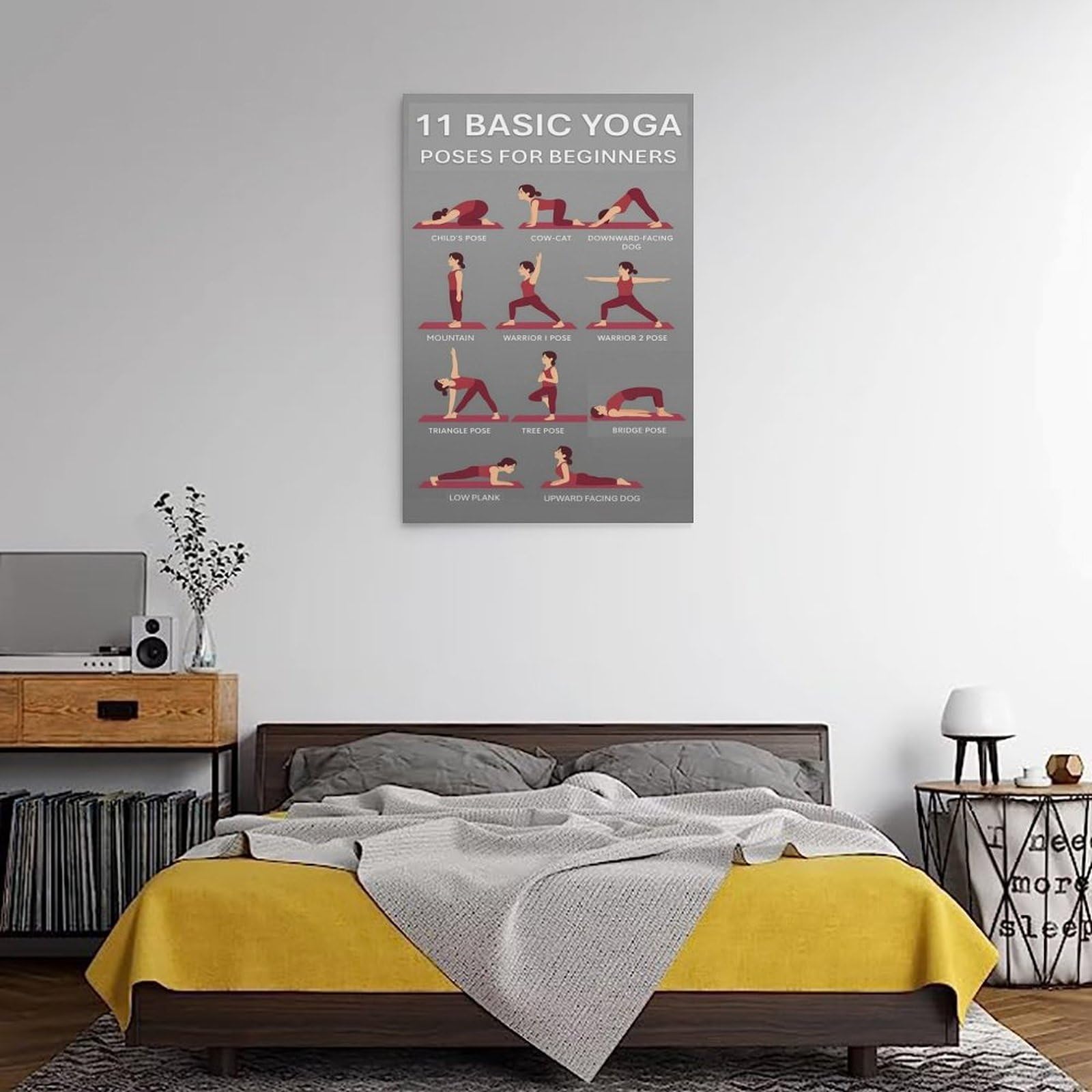 11 impresiones modernas en lienzo básicas, pinturas decorativas para habitación de niños o niñas, murales para sala de estar y pinturas con motivos navideños 40 x 60 cm (40 x 60 cm)