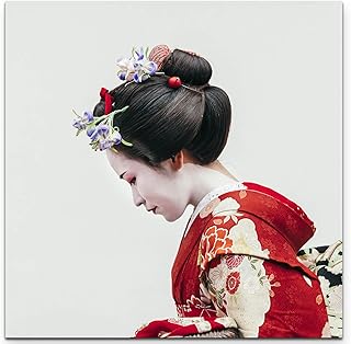 Paul Sinus Art Geisha in Gion Kyoto - Quadro quadrato 60 x 60 cm