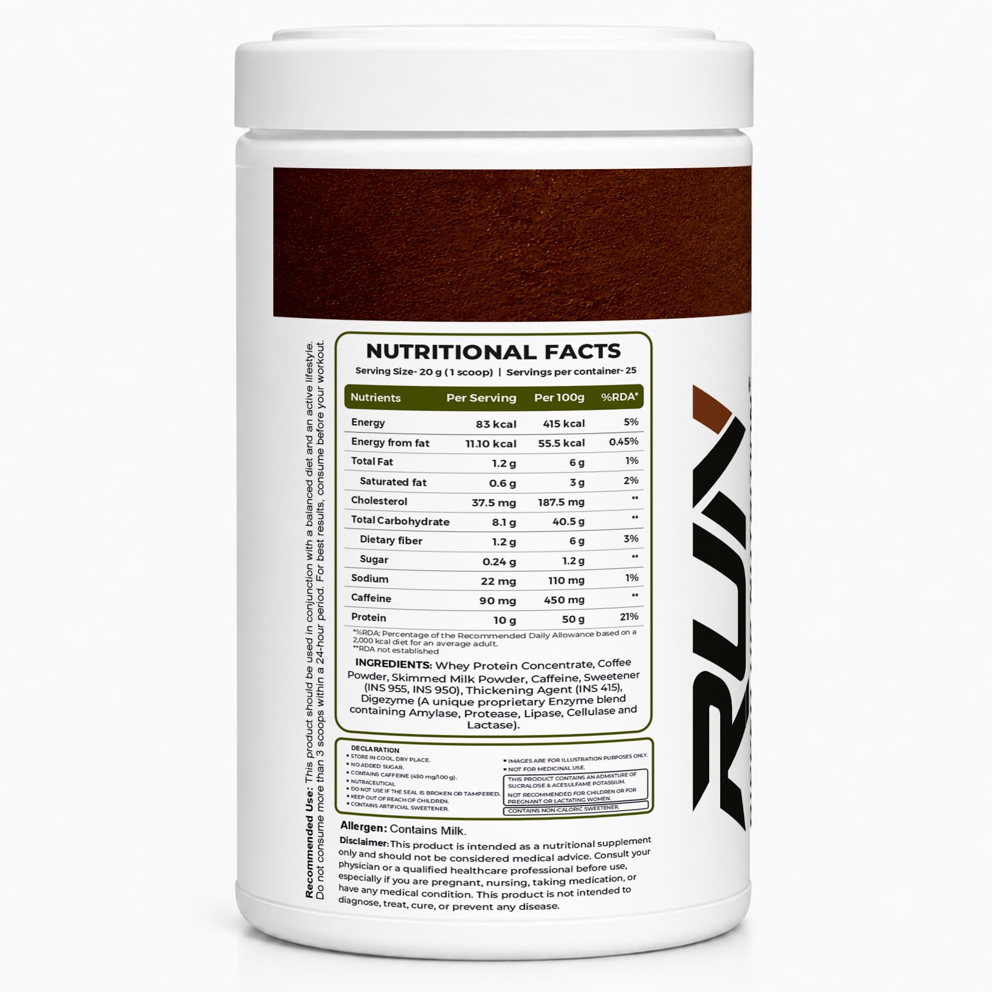 Ripped Up Nutrition Protein Coffee | Neat 10g Protein Per Scoop | Versatile Usage - A Pre-Workout or Anytime Meal Replacement Shake| (Regular, 500gm) 4