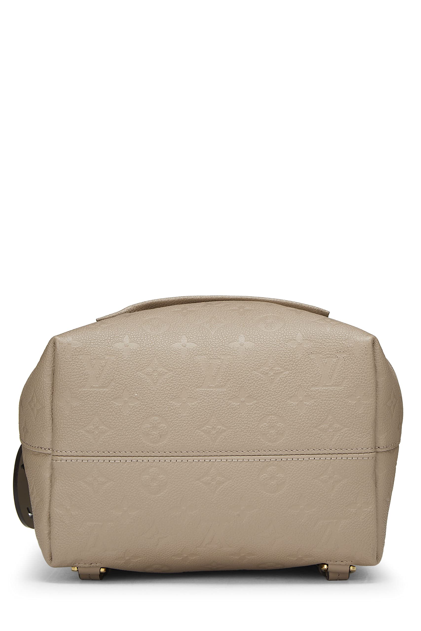 Louis Vuitton, Pre-Loved Beige Monogram Empreinte Montsouris PM NM, Beige