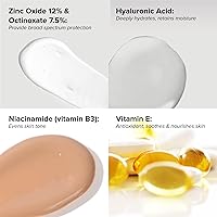 Vista 3 de DRMTLGY Crema hidratante antienvejecimiento con tinte SPF 46. Tinte universal. Protector solar facial todo en uno con cobertura ligera y acabado