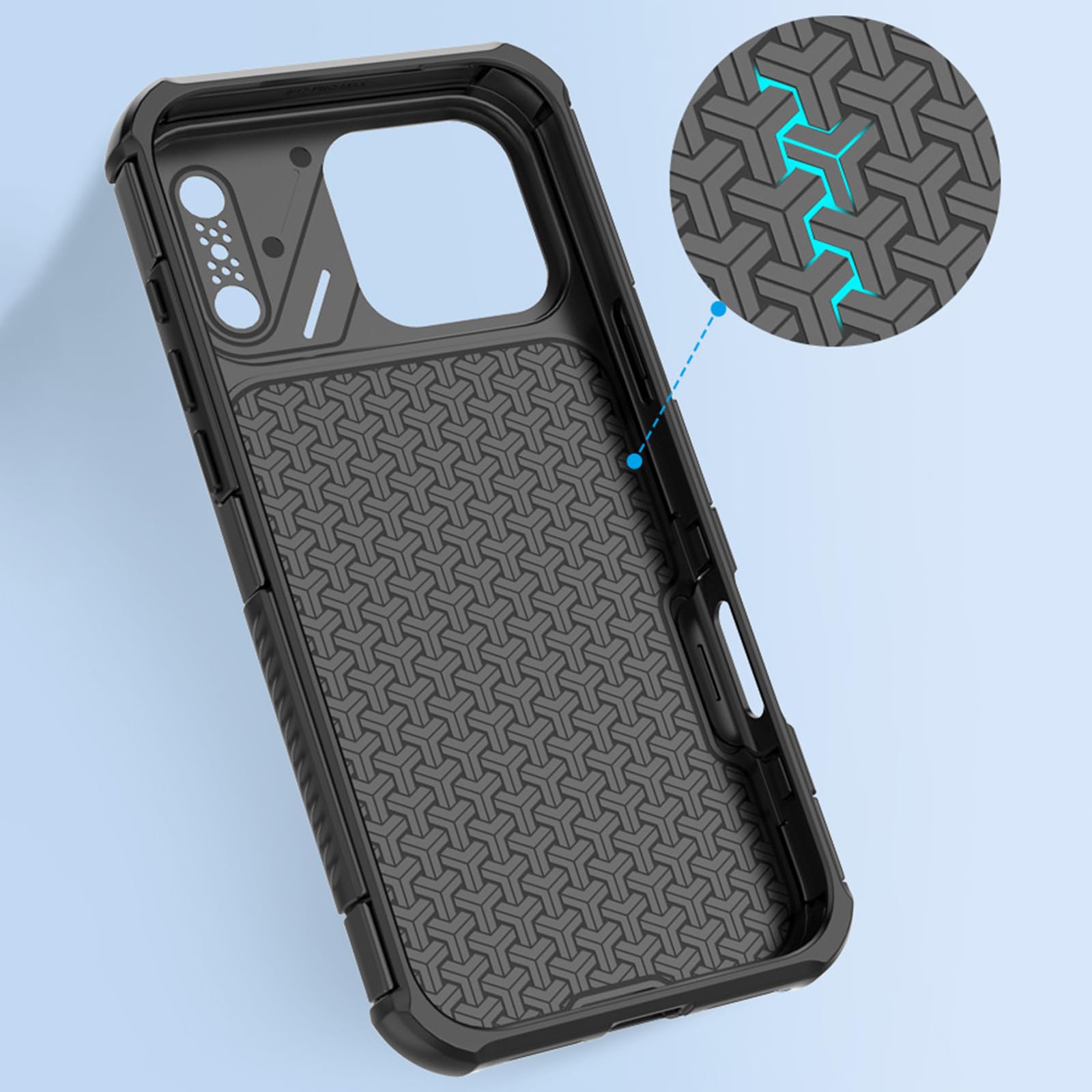 Sottile Custodia per iPhone 17 Pro Max/17 Pro/17, Fibra di Carbonio Modello | Magnetica Glassata Antiscivolo Fotocamera Protezione Cover Supporta Ricarica Wireless Telefono Caso