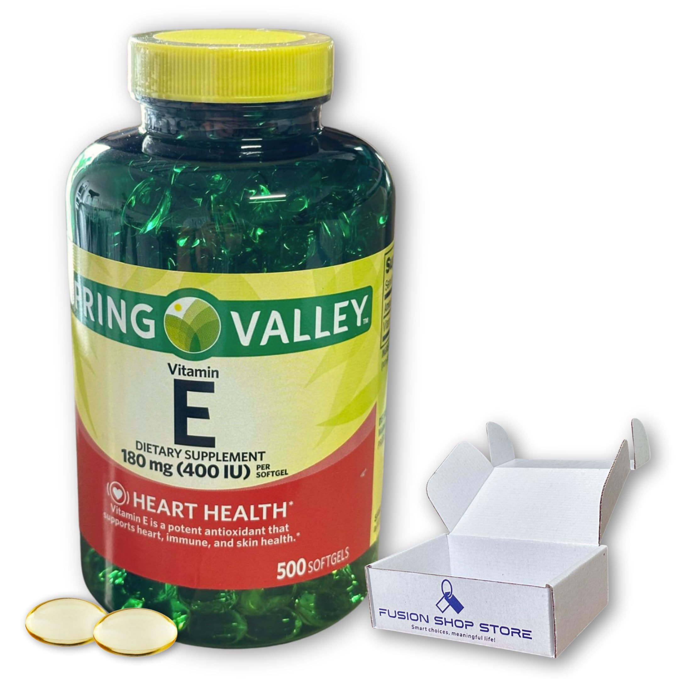 Amazon.com: Vitamin E 400 iu 180mg softgels 500 ct, Hair Skin and Nails Vitamin (Pack of 1), Boxed by Fusion Shop Store : Health & Household Amazon.com: Vitamin E 400 iu 180mg softgels 500 ct, Hair Skin and Nails Vitamin (Pack of 1), Boxed by Fusion Shop Store : Health & Household