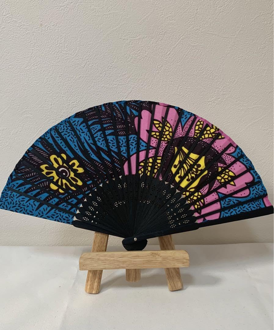 アフリカ　布地　扇子 Amazon.co.jp: アフリカ布の扇子 53 : ファッション