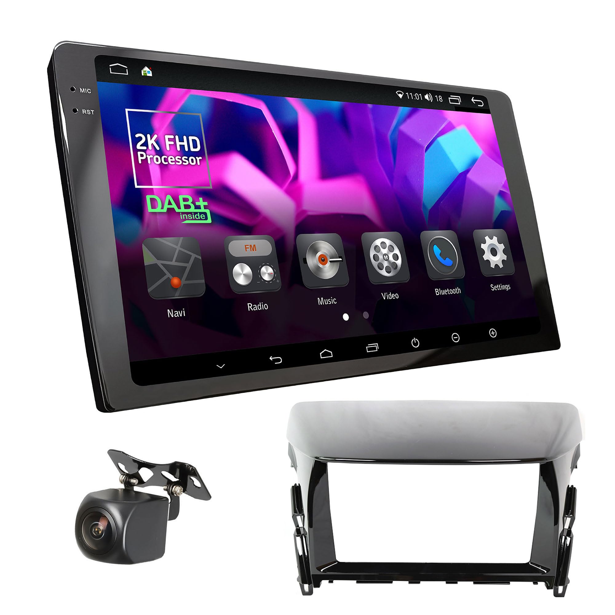 UGARCompatible for MITSUBISHI Eclipse 2018-2019 9 Inch Android 13 DSP 8GB+128GB Car Radio 2K Full HD DAB+ Touch Screen GPS Navigation