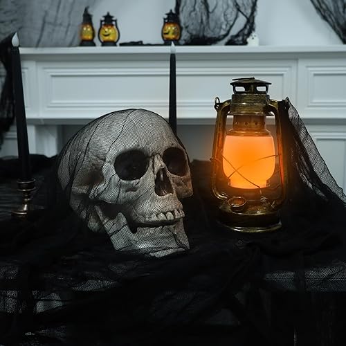 Miniatura 3 de Decoración de tela espeluznante negra de Halloween de 410 x 80 pulgadas, tela espeluznante negra, decoración de tela de gasa espeluznante, tela